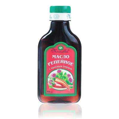 Репейное масло Mirrolla с красным перцем, 100 мл