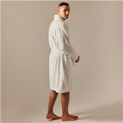 Халат махровый мужской SL HOME: Basic «Блан де Блан», размер S, хлопок 100%, белый
