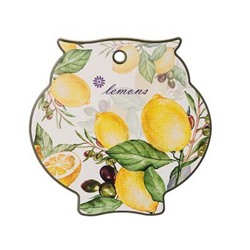Подставка под горячее 16*16*1см ''ЛЕМОН ТРИ'' AGNESS керам п/уп