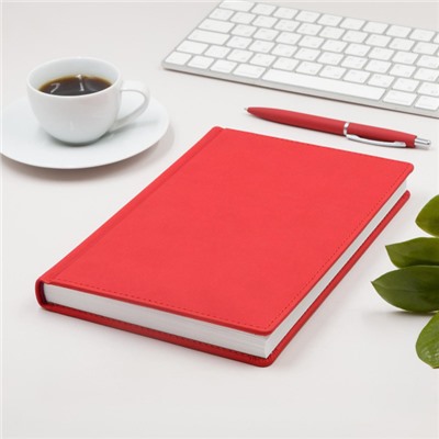 Ежедневник недатированный А5 272 стр. "ВЕЛЬВЕТ/VELVET" (КРАСНЫЙ) 3-115/10 Bruno Visconti