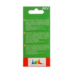Фитолампа светодиодная REV, E27, A60, 7Вт, IP20, 220В, 240°, мультиспектральная, филаментная
