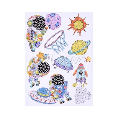 Мозаика алмазная "Космические приключения" в коробке