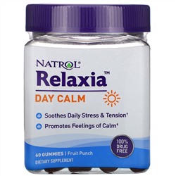 Natrol, Relaxia, Day Calm, Fruit Punch,  60 Gummies