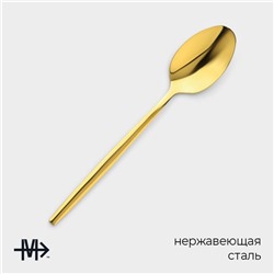 Набор чайных ложек Magistro «Блинк», длина 14.5 см, 6 шт., нержавеющая сталь, золотистый