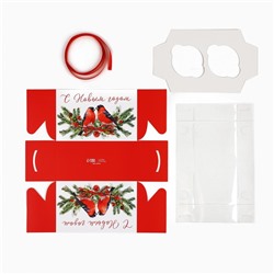 Коробка для капкейка «С Новым годом», 16×8×10 см