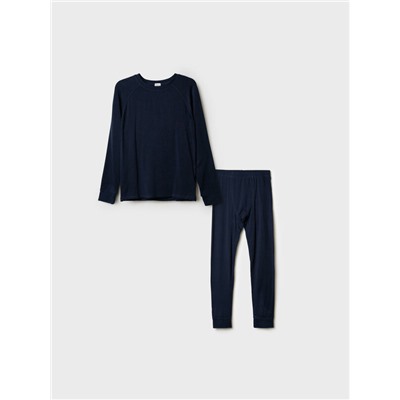 Термокомплект трикот. для мальчиков: фуфайка (футболка) с длин. рук, брюки