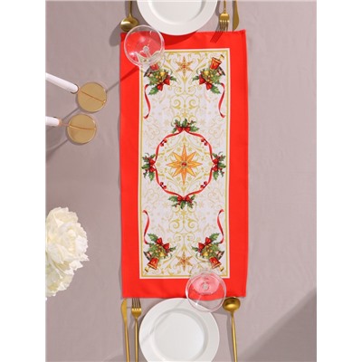 Дорожка на стол «Этель» Новогодняя сказка 30×70 ±3 см, 100% хлопок, саржа 190 г/м²