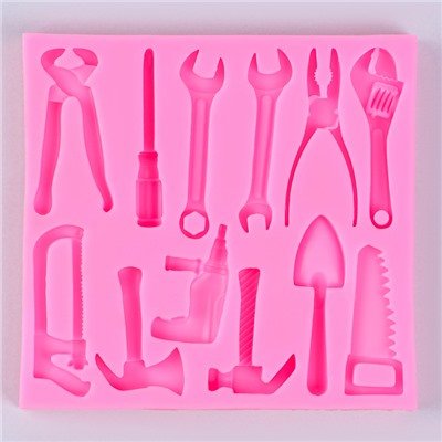 Молд силиконовый «Инструменты» 13.6×13×1.2 см