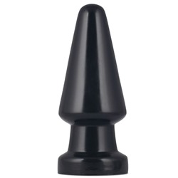 Черная анальная пробка King-Sized Anal Shocker - 19 см.