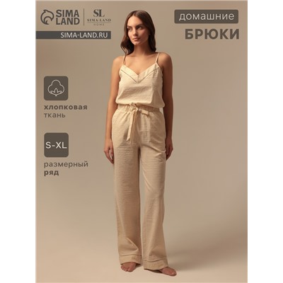 Брюки домашние женские SL HOME Linen, размер 40-42