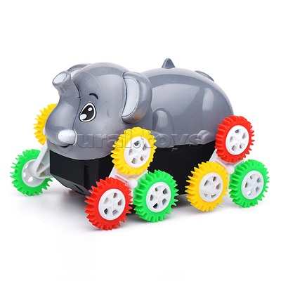 Машина "Слон" перевёртыш, на батарейках, в коробке