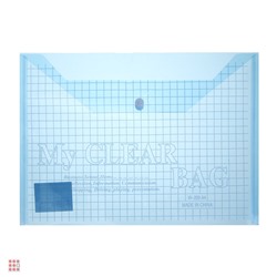 Папка на кнопке, А4, 325x230 мм, толщина: 0,12 мм, инд.марк, 4 цвета
