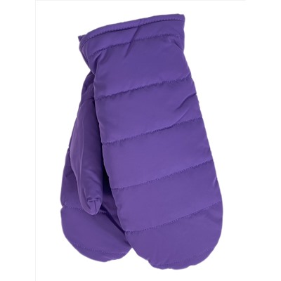 Зимние женские варежки с подкладом из искусственного меха, цвет фиолетовый