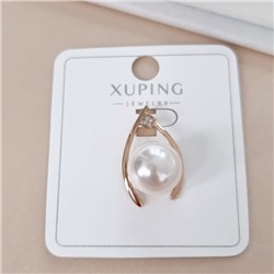 Кулон крупный коллекция "Xuping" покрытие позолота, вставка: фианиты и искусственный жемчуг, арт.101.235