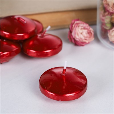 Свеча 12 штук плавающая время горения 4 ч / 3357R /уп 48/ микс (Золото)