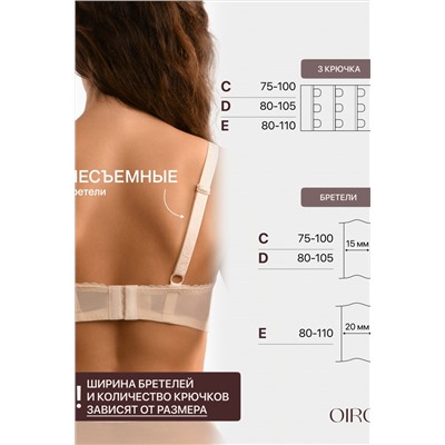 Бюстгальтер OIRO кружевной с мягкой чашей Oleandr 1415013 НАТАЛИ, 1225381