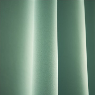 Штора блэкаут портьерная Witerra «Матовый», 135×260 см, мятная