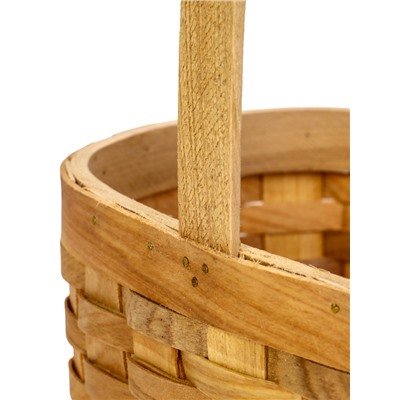 Корзина плетёная для хранения, 22×15.5×12 см, ручка h=13, секвойя, Greengo