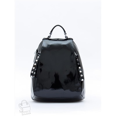 Рюкзак женский кожаный 19001-8 black Polina&Eiterou  в Новосибирске