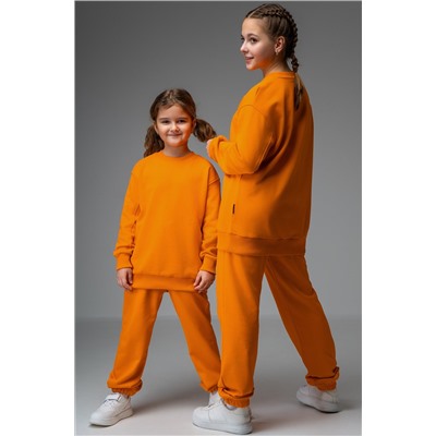 Костюм для девочки оверсайз из футера трехнитки Happyfox