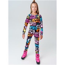 Термокомплект трикот. для девочек: фуфайка (футболка) с длин. рук, брюки