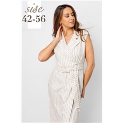 Платье на запах льняное 408MLK НАТАЛИ, 1126756
