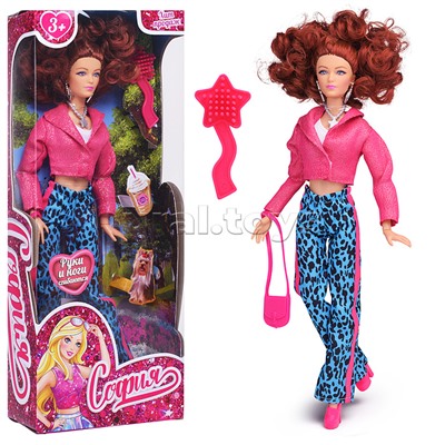 Кукла София, 29 см. (руки и ноги сгиб, аксесс.) в  коробке