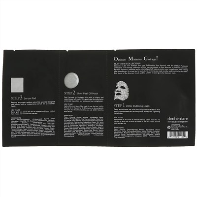 Double Dare, OMG!, Platinum Silver Facial Mask Kit, 1 Kit