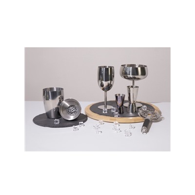 Бокал-коктейльная рюмка, 400 мл, 16×11.5 см, нержавеющая сталь, серебристый