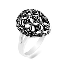 Кольцо из серебра марказит, SL-AGA1621