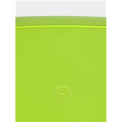 Таз хозяйственный овальный «Водолей», 17 л, пластик, салатовый