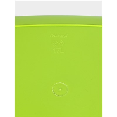 Таз хозяйственный овальный «Водолей», 17 л, пластик, салатовый