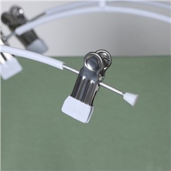 Вешалки для брюк и юбок с зажимами, 29×16 см, металл ПВХ покрытие, набор 10 шт., белые