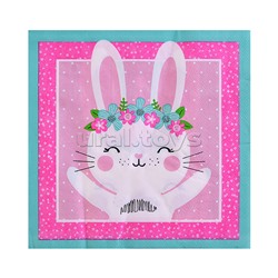 Набор посуды одноразовой "Зайка" салфетки (20 шт)