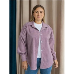 Рубашка женская вельвет РЖМ-01 (Сиреневый)