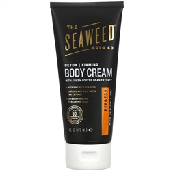 The Seaweed Bath Co., укрепляющий детокс-крем для тела, освежающий, апельсин, эвкалипт и кедр, 177 мл (6 жидк. унций)