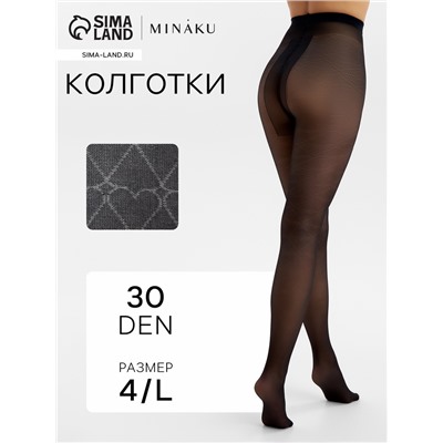 Колготки женские MINAKU, чёрные, размер 4/L