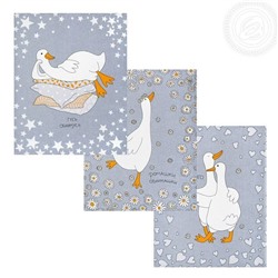 К-т полотенец "Обниманго" 50*60 см. - 3 шт. рогожка хлопок 100%