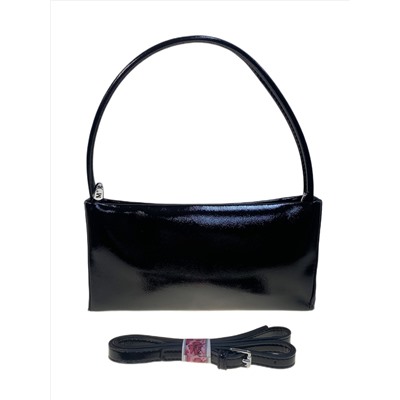 Женская сумка из искусственной кожи, цвет черный