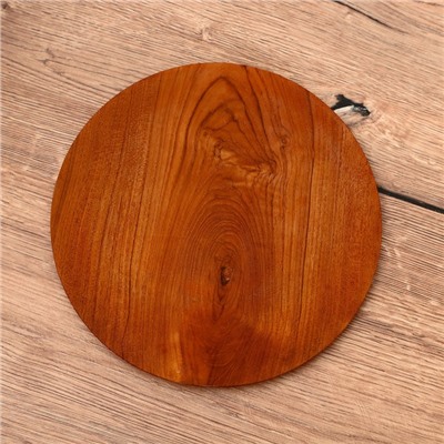 Блюдо, 25×25×2 см, тиковое дерево