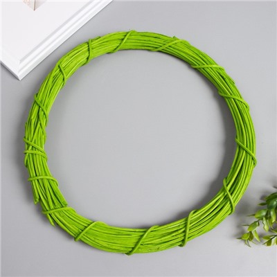 Кольцо для изготовления ловца снов «Зелёный», d=30 см, ротанг