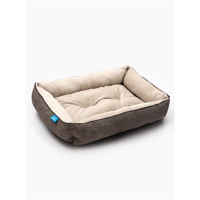 Лежанка для животных «Лофт Фрейм», 48×37×10 см, бежевая