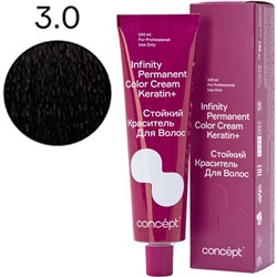 CONCEPT Infinity Стойкий краситель для волос 3.0 Темный шатен 100 мл
