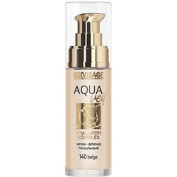 LUX visage Крем-флюид тональн.тон №140 беж AQUA VEIL HYALURON COMPLEX  30г/4