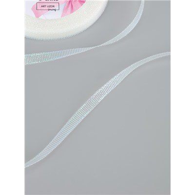 Лента парчовая, 6 мм, 23±1 м, голографическая