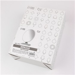 Зеркало настольное, овальное, 15×23 см, (14.3×20 см), МИКС