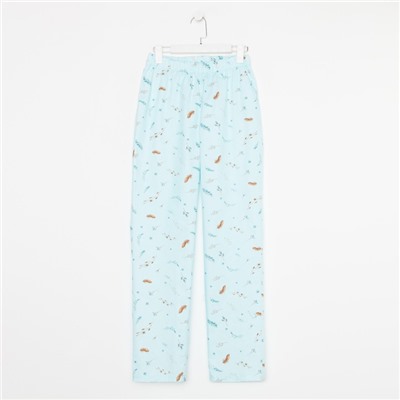 Брюки домашние женские KAFTAN Light, размер 40-42, голубые