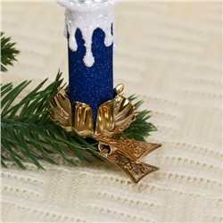 Ёлочная игрушка «Свеча» h=8.7 см, МИКС