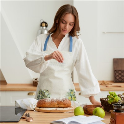 Фартук «Этель» Olives, 60×70 см, 100% хлопок, репс 220 г/м²