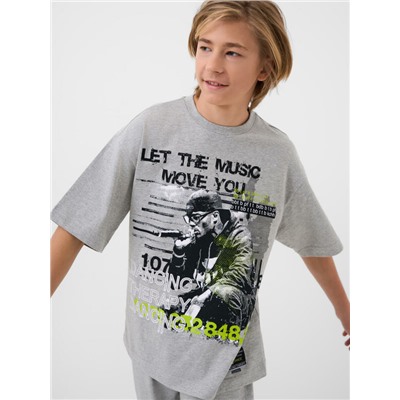 Комплект трикотажный для мальчиков: фуфайка (футболка), шорты